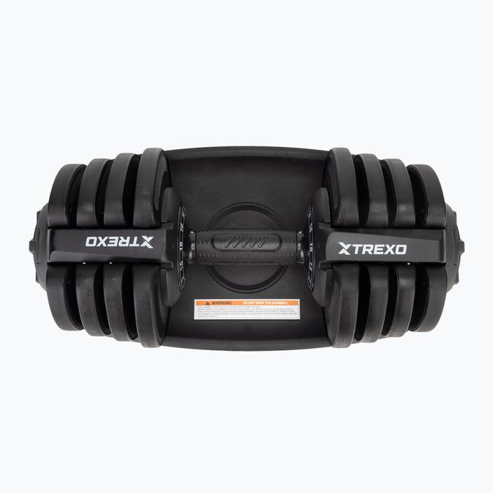 TREXO adjustable dumbbell TXO-B4W003 18 kg black 3