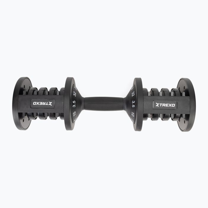 TREXO adjustable dumbbell TXO-B4W005 32 kg black 4