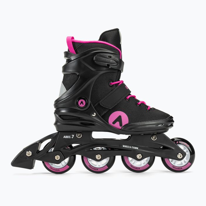 Women's roller skates ATTABO Cyclone black/pink 2