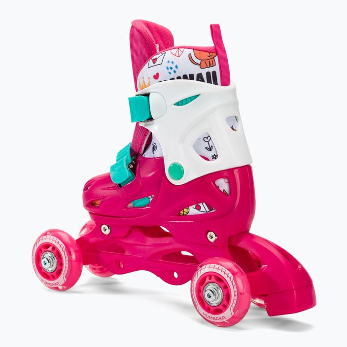HUMBAKA Starjet LED children's roller skates 3in1 pink 8