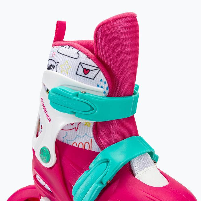 HUMBAKA Starjet LED children's roller skates 3in1 pink 12