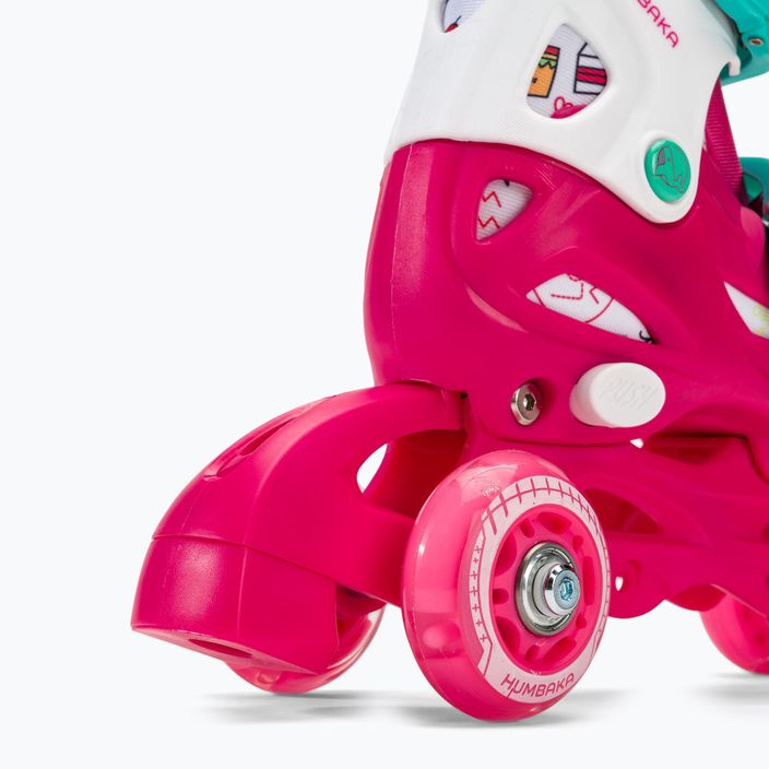 HUMBAKA Starjet LED children's roller skates 3in1 pink 15