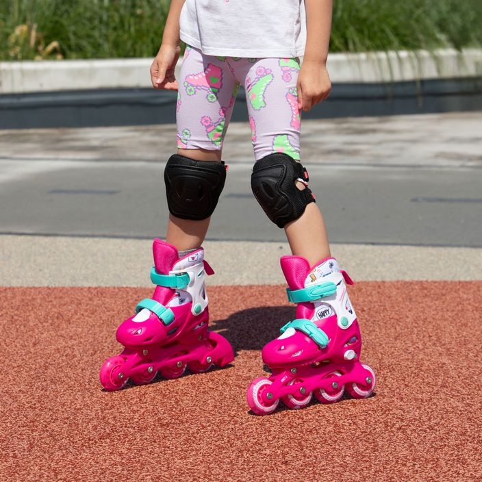 HUMBAKA Starjet LED children's roller skates 3in1 pink 4