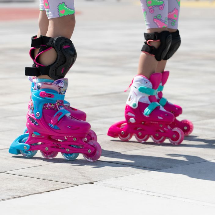 HUMBAKA Starjet LED children's roller skates 3in1 pink 25