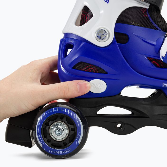 HUMBAKA Starjet LED children's roller skates 3in1 blue 25