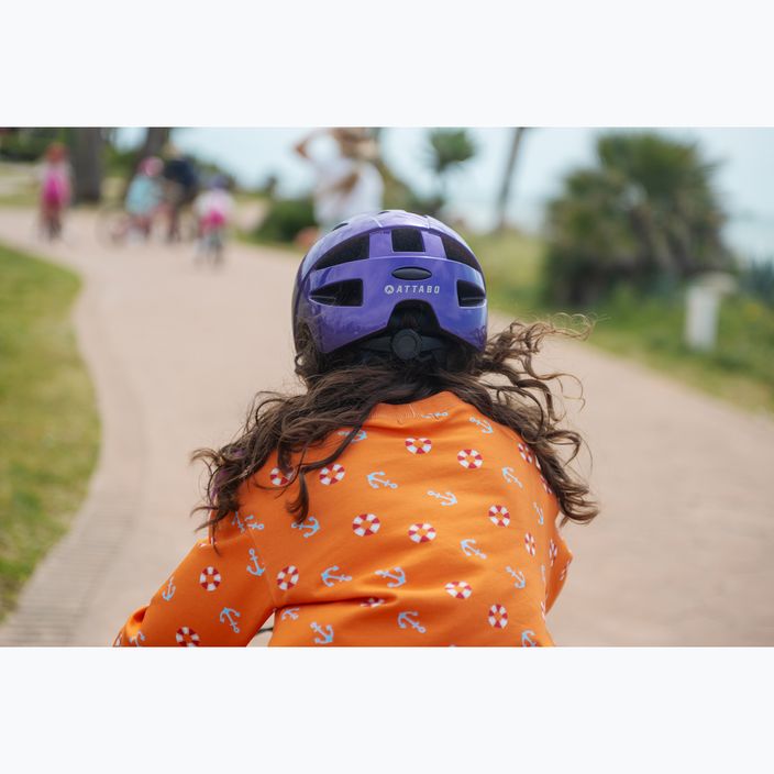 Children's bicycle helmet ATTABO K200 purple 11