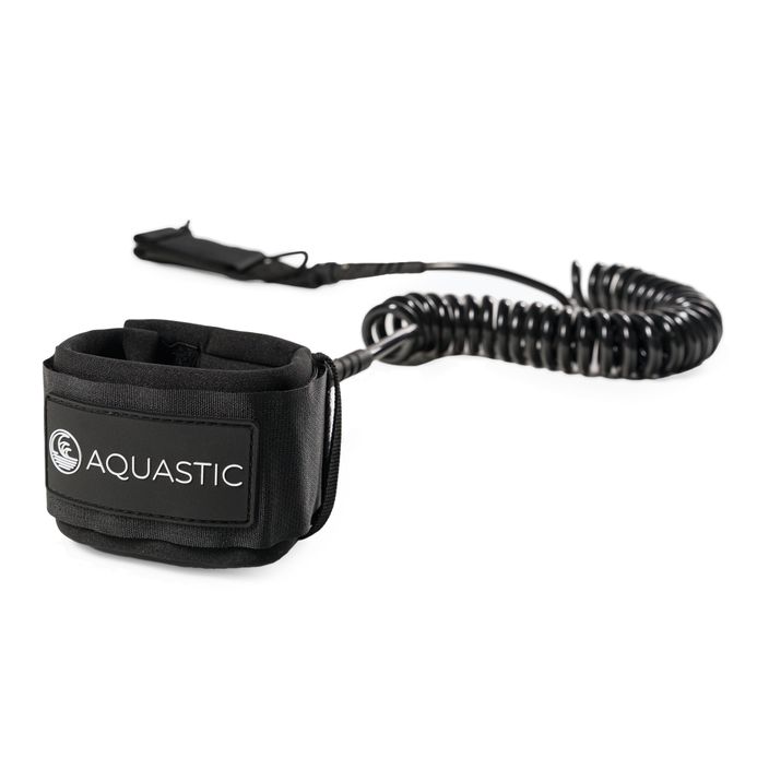 SUP board leash AQUASTIC AQS-SPP002 black 2