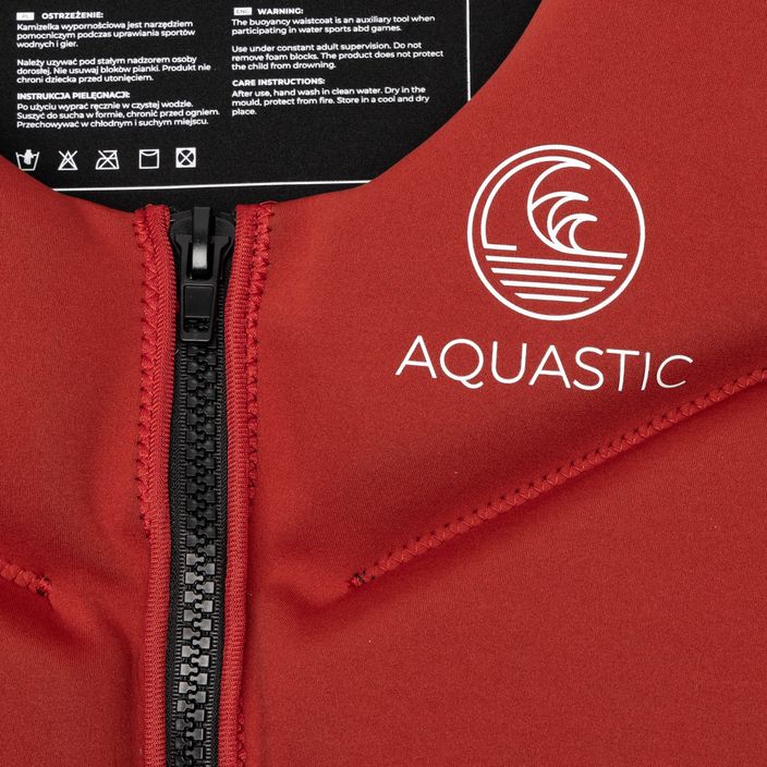 Men's buoyancy waistcoat AQUASTIC AQS-LVM red 3