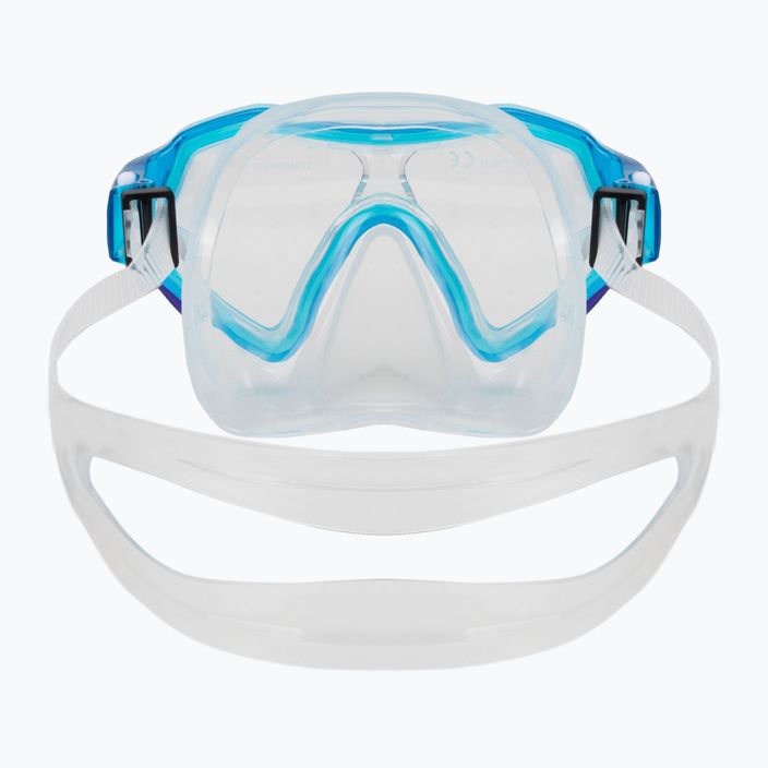 AQUASTIC Shelly children's snorkel kit mask + snorkel light blue 4