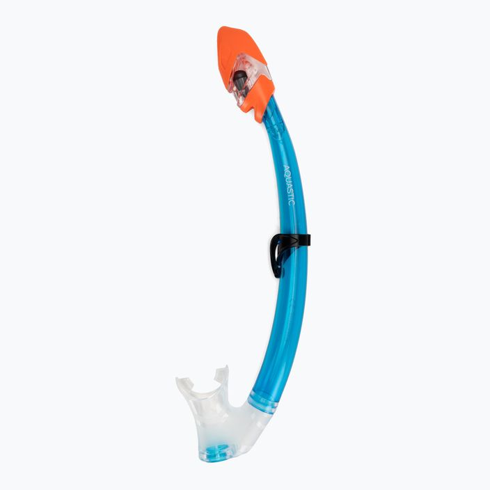 AQUASTIC Shelly children's snorkel kit mask + snorkel light blue 6