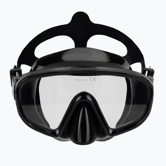 AQUASTIC Cove snorkelling mask black 2