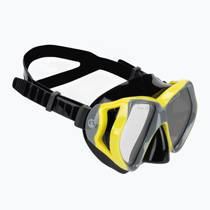 AQUASTIC Shoal grey snorkelling mask