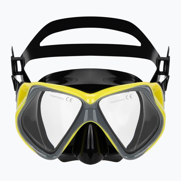 AQUASTIC Shoal grey snorkelling mask 2