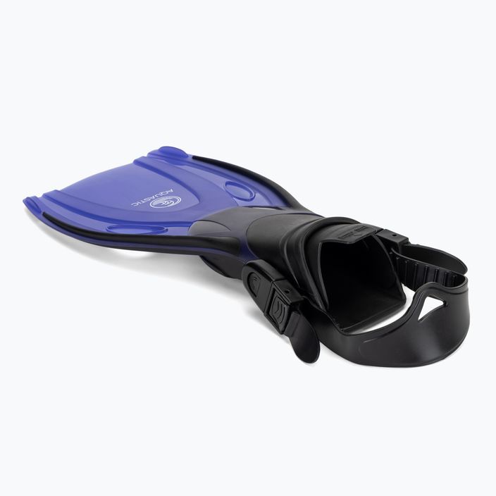 AQUASTIC Shelly dark blue children's snorkel fins 4