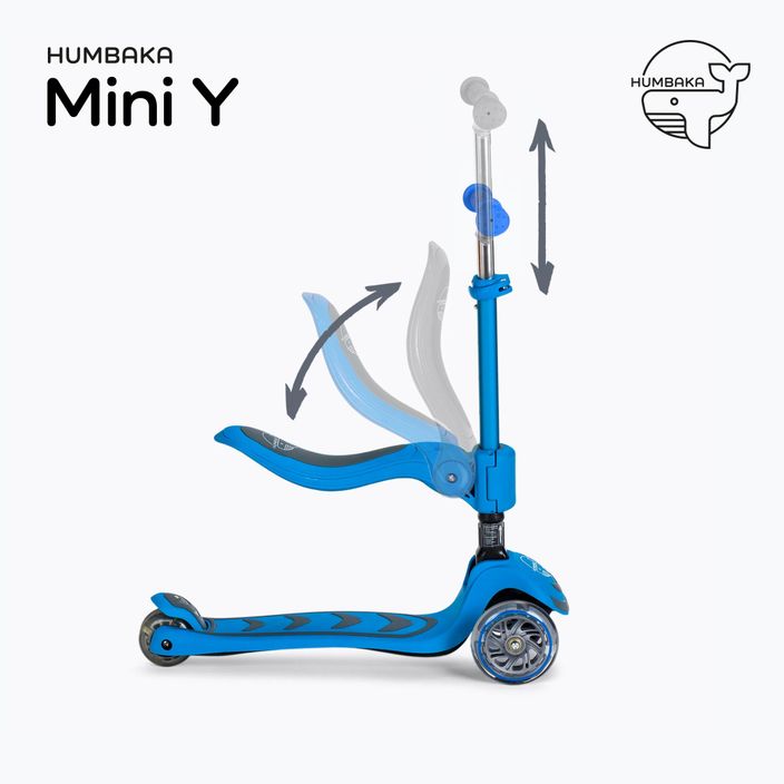 HUMBAKA Mini Y children's three-wheeled scooter blue HBK-S6Y 3
