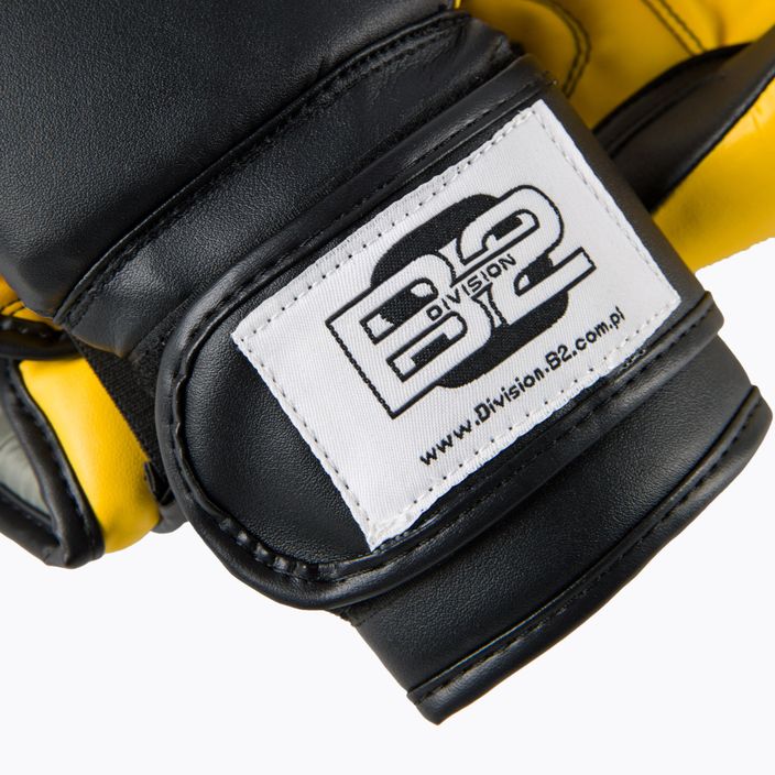 DIVISION B-2 boxing gloves black and yellow DIV-TG01 5