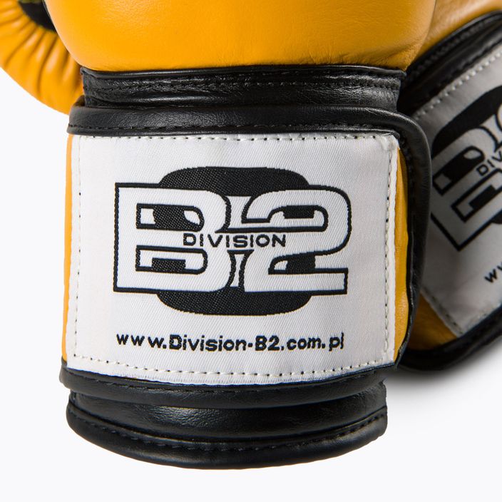 DIVISION B-2 yellow-black boxing gloves DIV-SG01 5