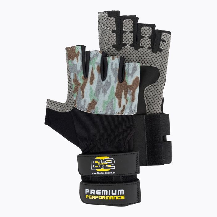 DIVISION B-2 black camo fitness gloves DIV-WLGL03