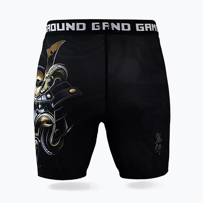 Ground Game Vale Tudo Oni Samurai men's training shorts black/multicolour 2