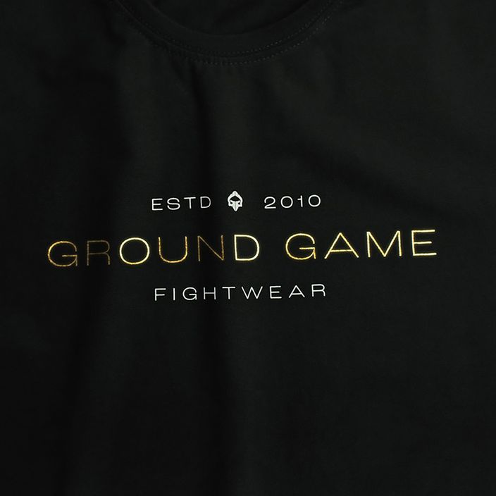 Men's Ground Game Gold Typo T-shirt 3