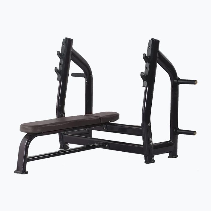 Training bench with Olympic barbell racks Bauer Fitness black PLM-524