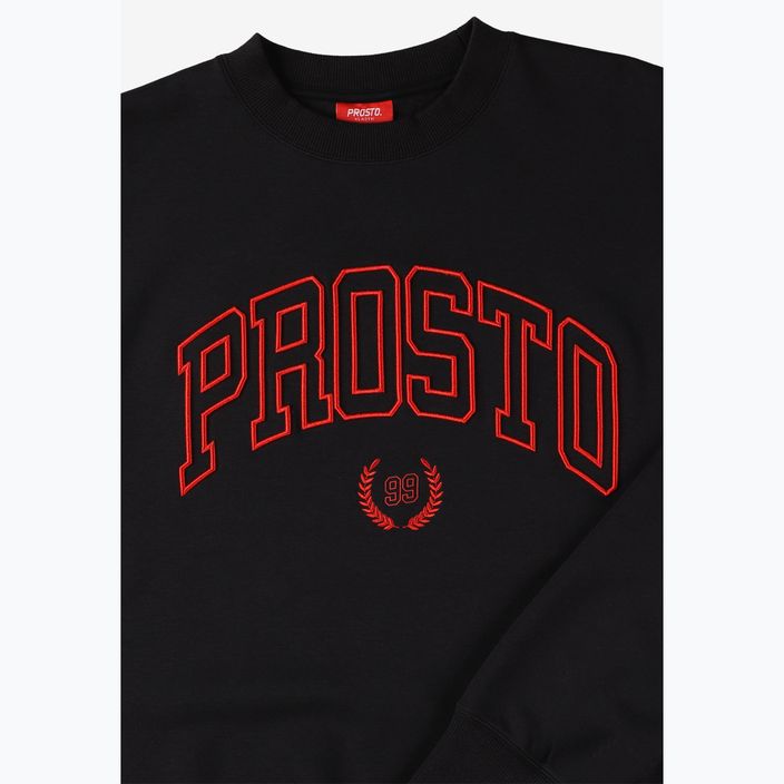 Men's PROSTO Crewneck Varsity sweatshirt black 3