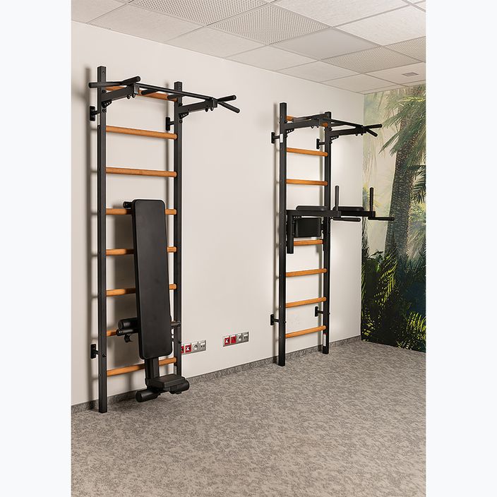 BenchK 223B black matte/oak gymnastics ladder 5