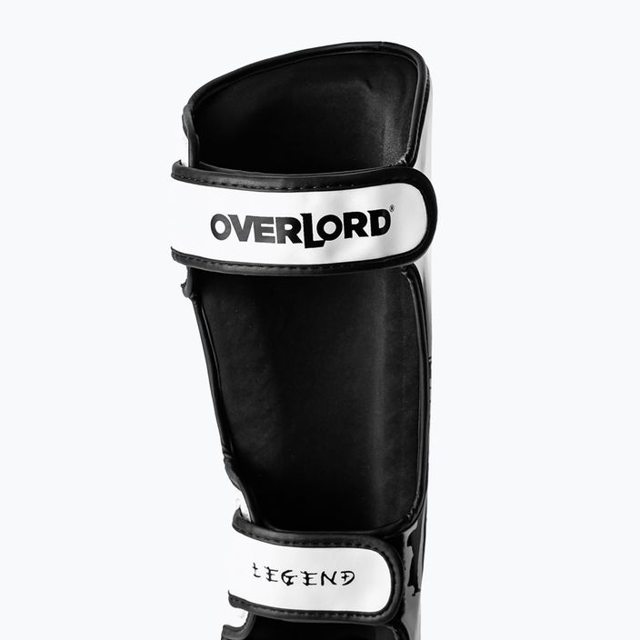 Overlord Legend white leather tibia and foot protectors 301005-W/M 3