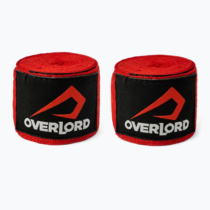 Overlord elastic boxing bandages red 200001-R/350 3