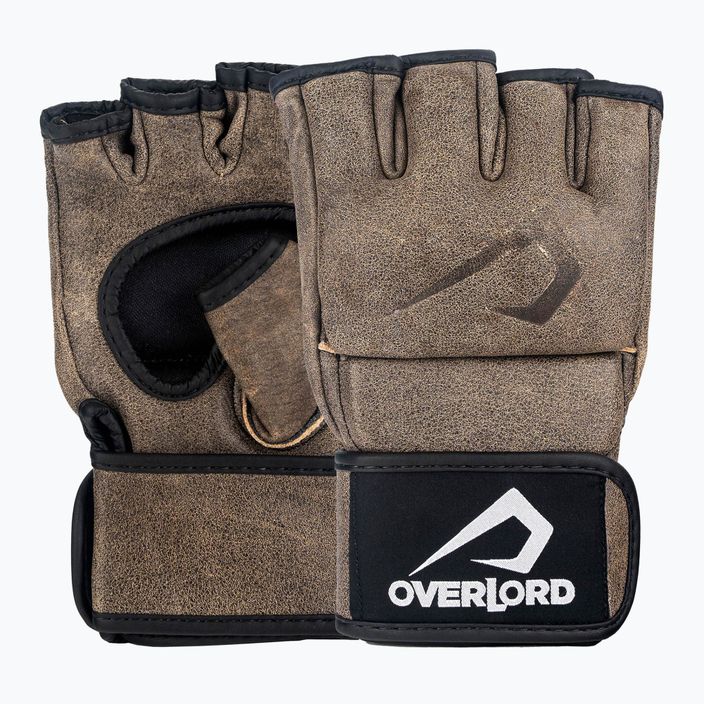 Overlord Old School MMA grappling gloves brown 101002-BR/S 6