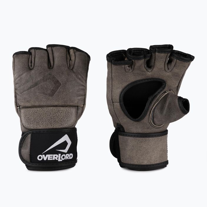 Overlord Old School MMA grappling gloves brown 101002-BR/S 3