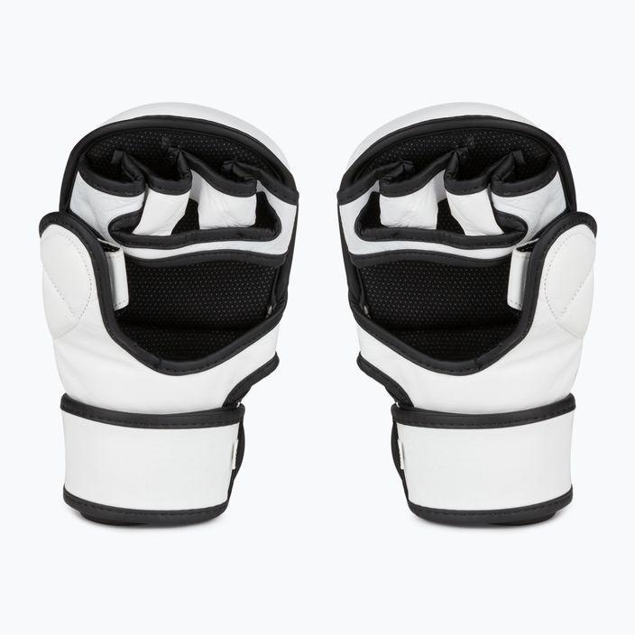 Overlord Sparring MMA grappling gloves natural leather white 101003-W/M 2