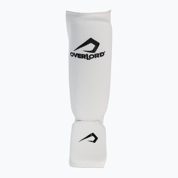 Overlord Elasticated tibia protectors white 301001-W 2