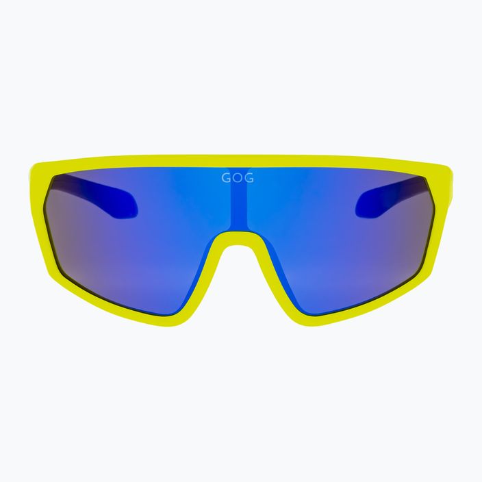 GOG children's sunglasses Flint matt neon yellow/black/polychromatic blue 3