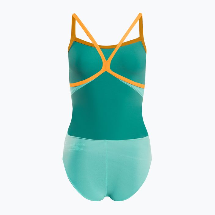 Women's one-piece swimsuit CLap Two-layer blue CLAP105 2