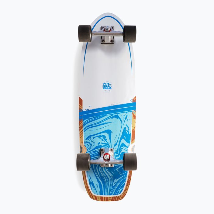 Surfskate Cutback Splash 34" white-blue skateboard CUT-SUR-SPL 7