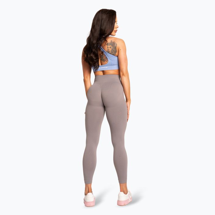 Women's leggings Gym Glamour Basic Scrunch grey 4