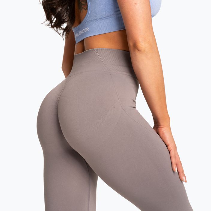 Women's leggings Gym Glamour Basic Scrunch grey 6