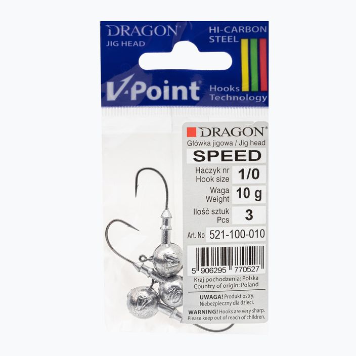 DRAGON V-Point Speed jig head 10g 3 pcs black PDF-521-100-010