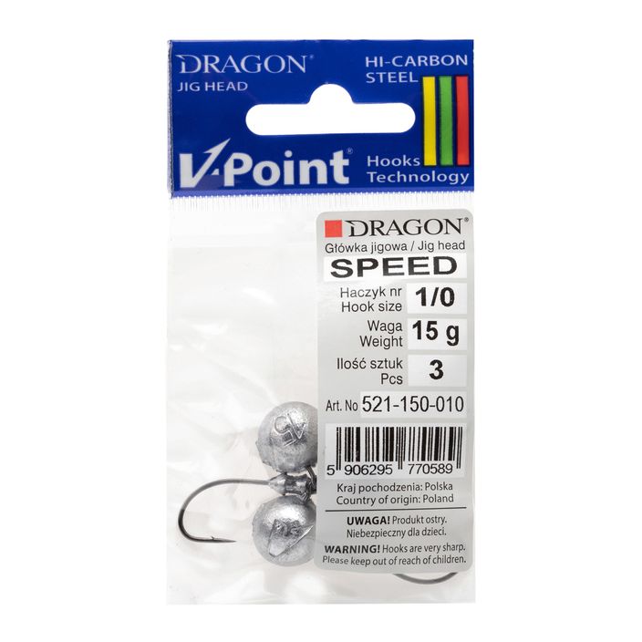 DRAGON V-Point Speed 15g 3pc jig head black PDF-521-150-010 2