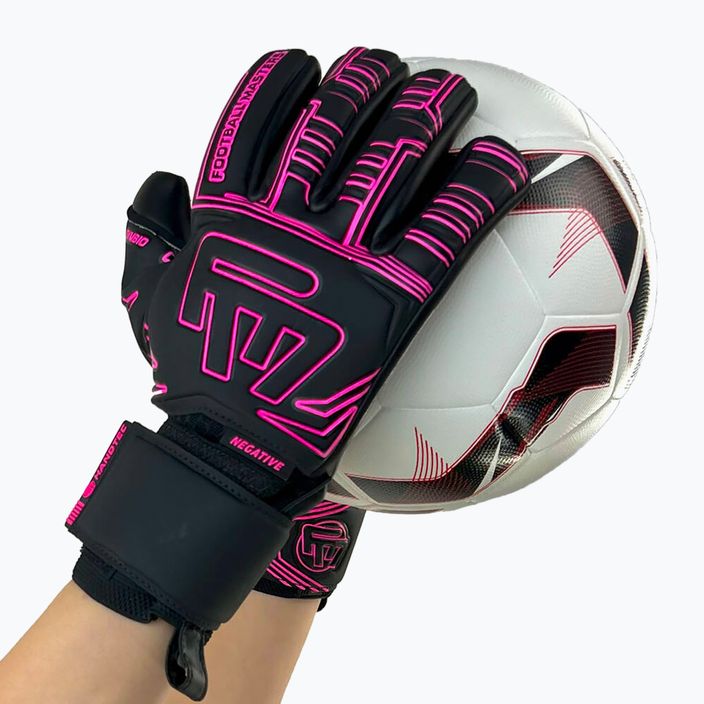Football Masters Symbio NC pink children's goalkeeper gloves 4