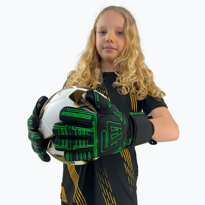 Football Masters Symbio NC green children's goalkeeper gloves 5