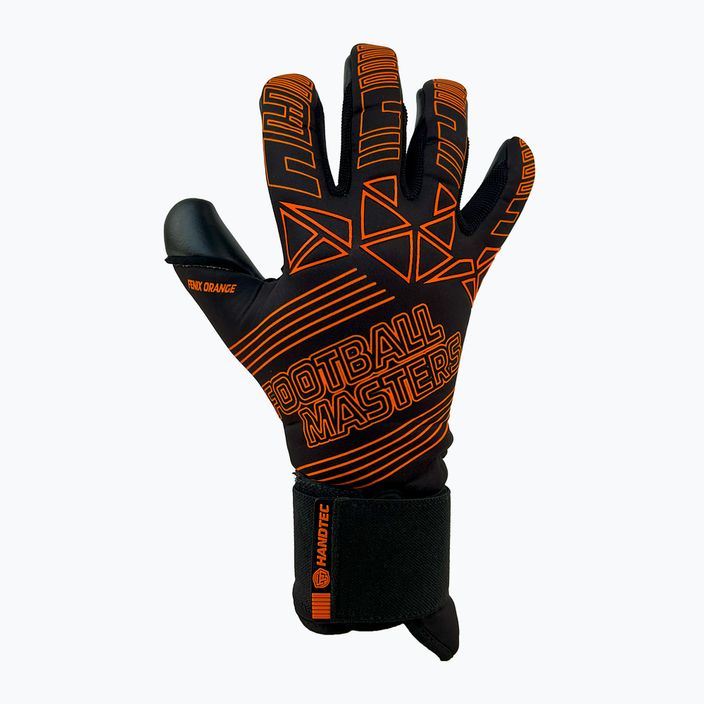 Football Masters Fenix orange fluo children's goalkeeper gloves