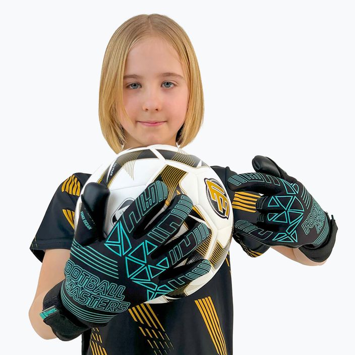 Football Masters Fenix ocean children's goalkeeper gloves 4