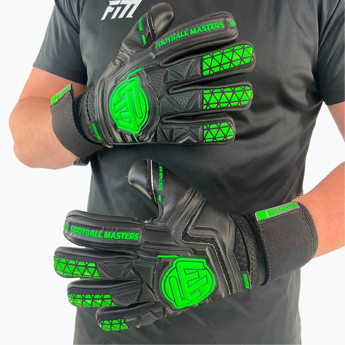 Football Masters Voltage Plus NC goalkeeper gloves black/fluo 4