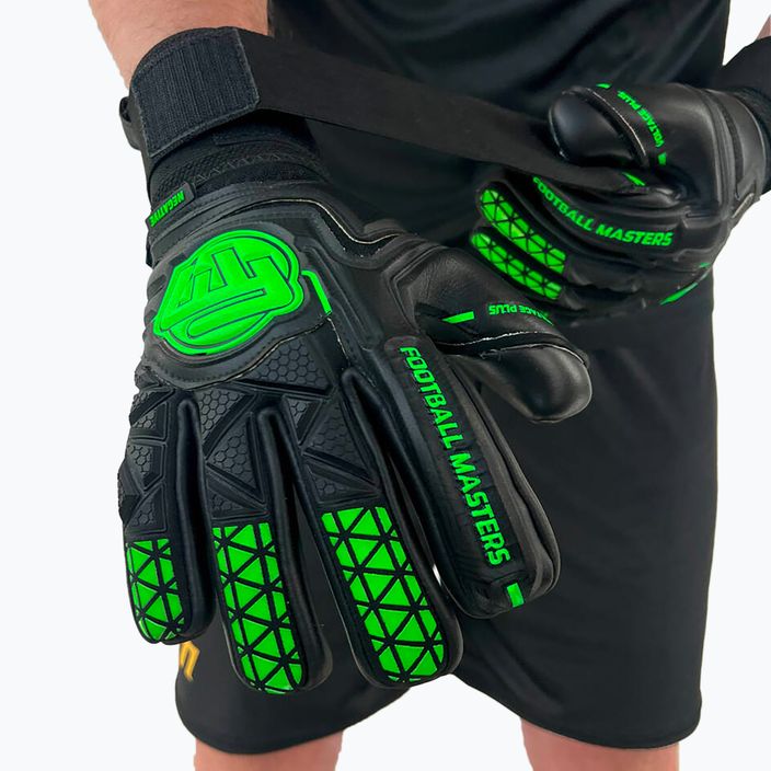 Football Masters Voltage Plus NC goalkeeper gloves black/fluo 5