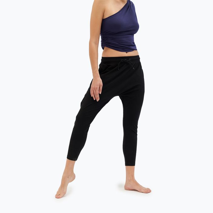 Women's Moonholi Cosmic Cropped Track Yoga Pants black 219 2