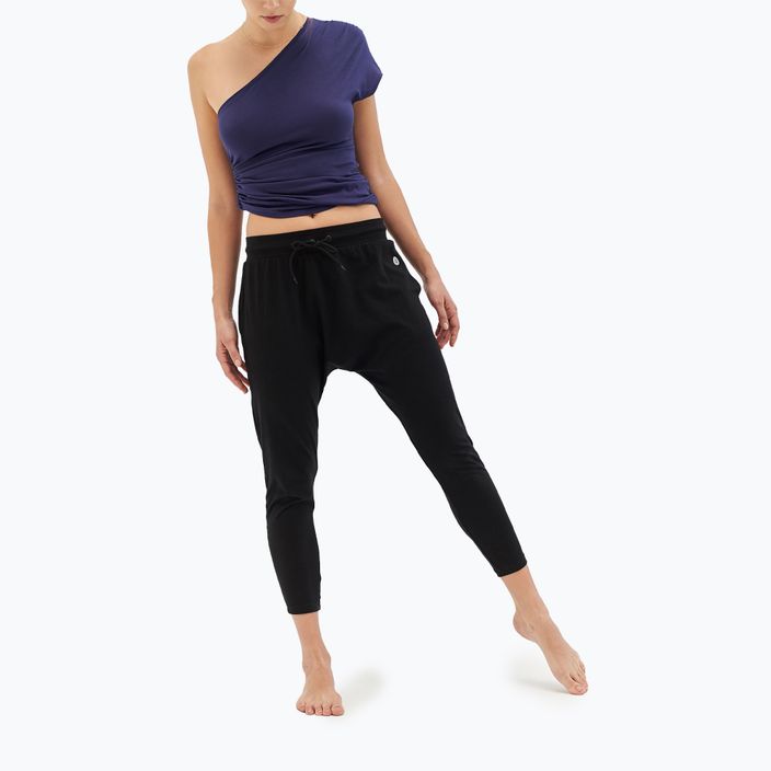 Women's Moonholi Cosmic Cropped Track Yoga Pants black 219 3