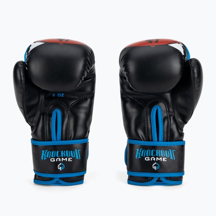 Ground Game Prodigy children's boxing gloves black and blue 2