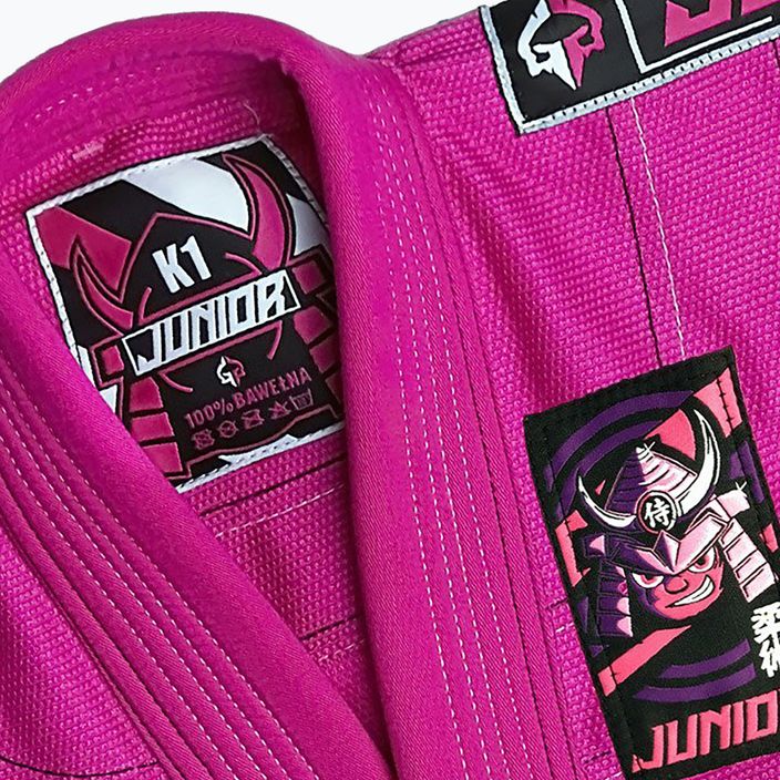 GI for children's Brazilian jiu-jitsu Ground Game Junior 3.0 pink GIJUN3PIN02 4